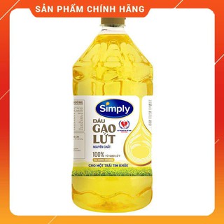 Dầu gạo lứt Simply chai 2 lít