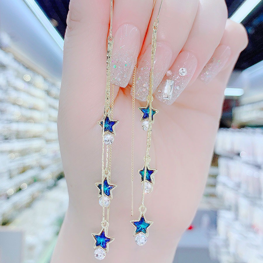 Bông tai mạ bạc 925 thiết kế đơn giản sang trọng cho nữ