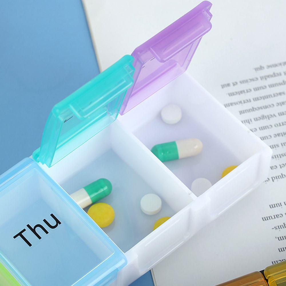Hộp Đựng Thuốc 7 Ngày Nhiều Màu Tiện Dụng