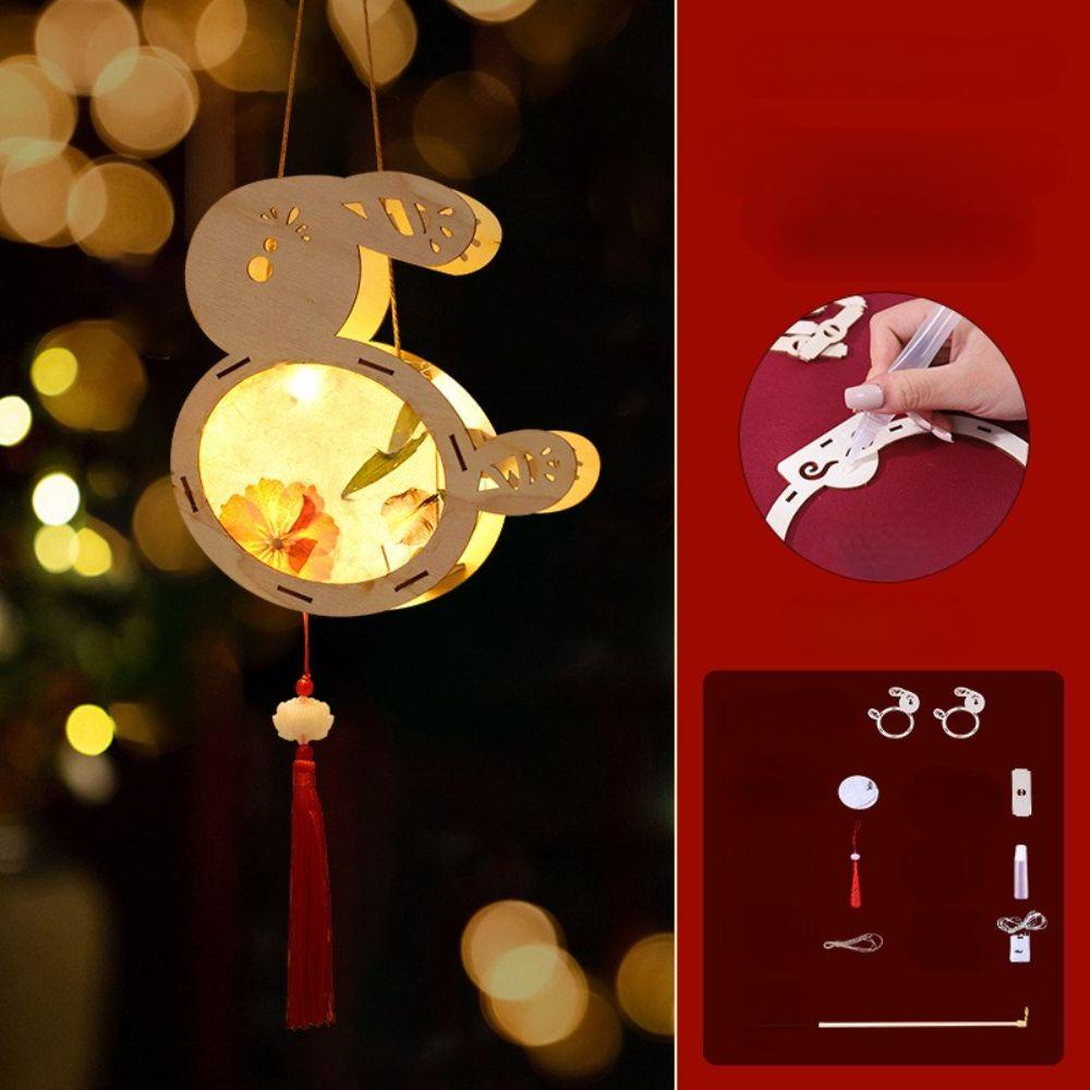 Lồng Đèn Treo Hình Thỏ Hoa Truyền Thống Trung Quốc Trang Trí Lễ Hội / Tiệc Tùng DIY