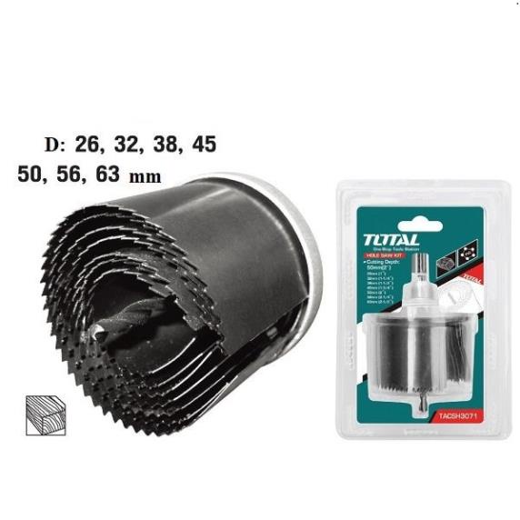 Bộ 7 mũi khoét lỗ gỗ Total TACSH3071