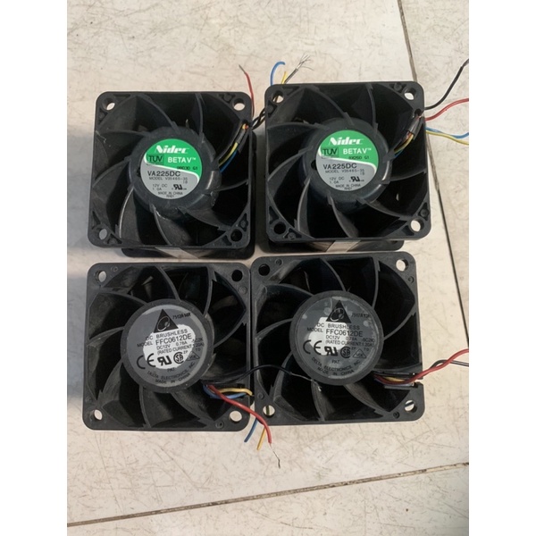 Quạt vuông 6x6x3.8cm. kích chạy sau 30s