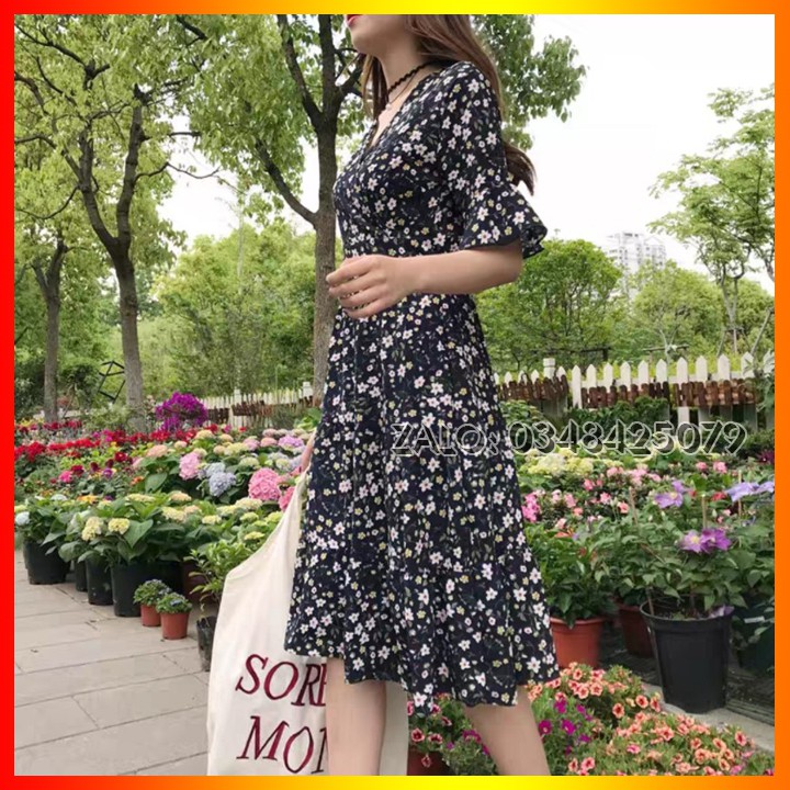 Váy nữ 🌈FREESHIP🌈 GIẢM 10K nhập mã [ VAYDEP10K] Đầm nữ họa tiết hoa nhí | BigBuy360 - bigbuy360.vn