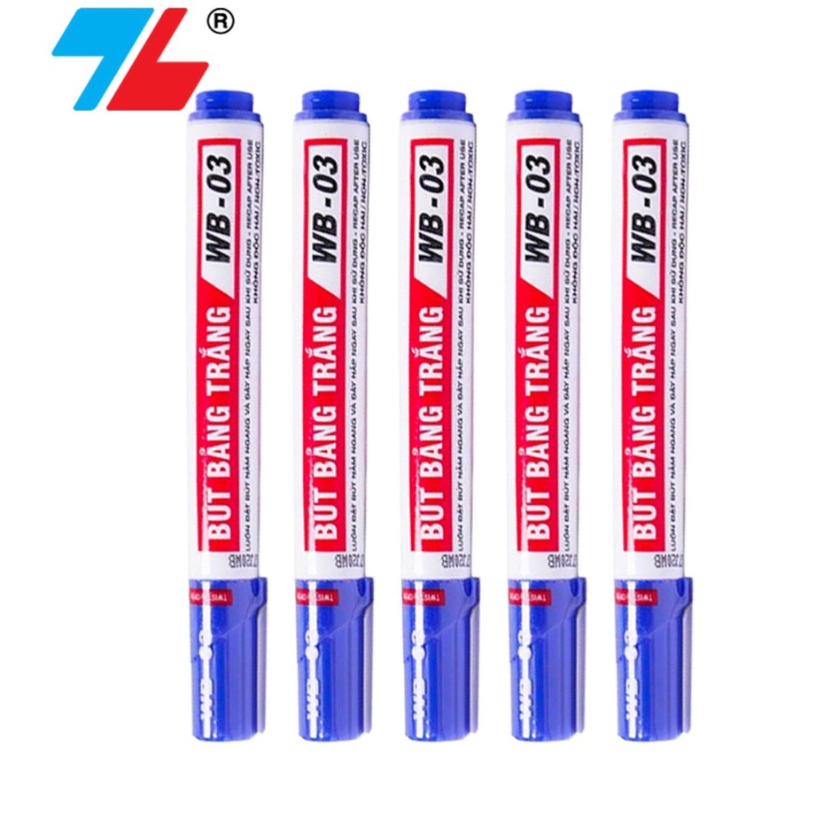 1 hộp 10 bút dạ viết bảng trắng Thiên Long, có thể đổ mực khi hết