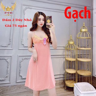 Đầm 2 dây thun lạnh ngủ