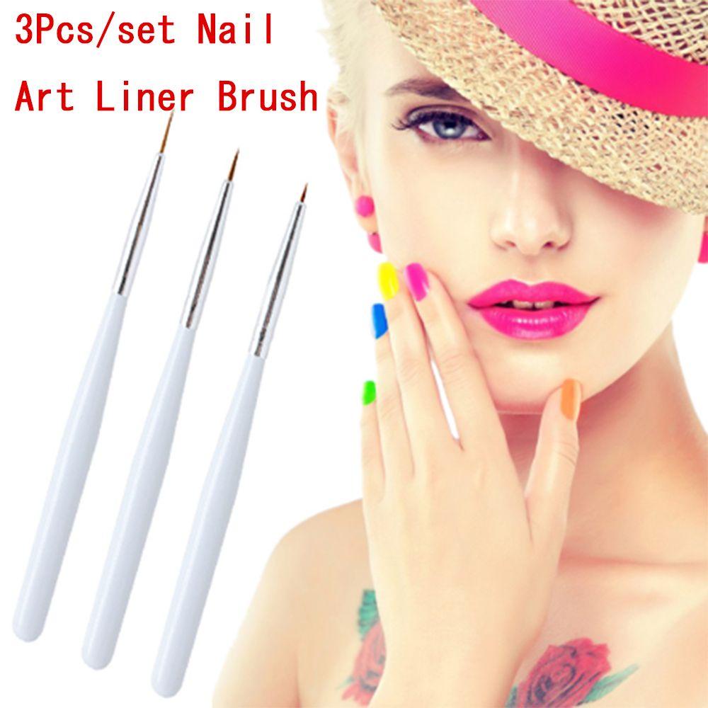 Set 3 Cọ Vẽ Móng Tay Nghệ Thuật