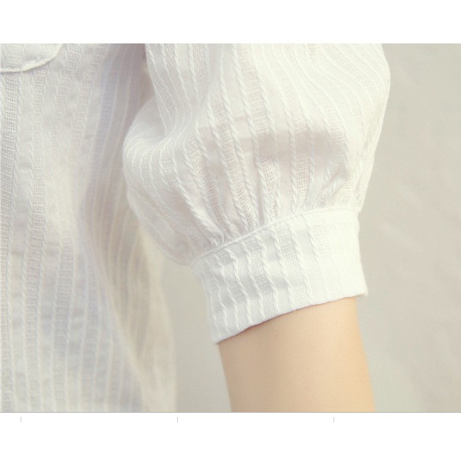 Áo sơ mi nữ, áo trắng học sinh sinh viên xinh xắn