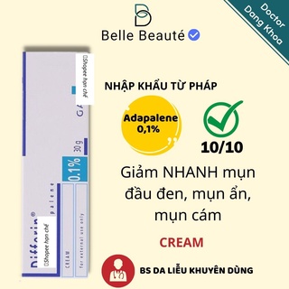 Kem giảm mụn Differin Cream 0.1% Adapalene tuýp 30g