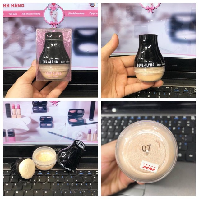 Phấn nhũ phủ dạng bột love alpha arbutin