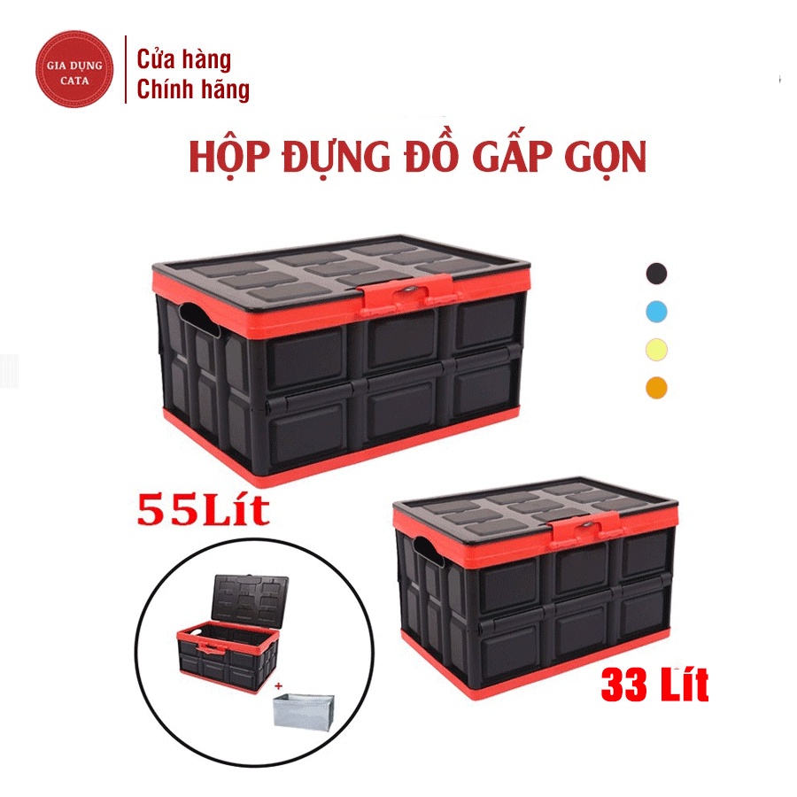 Hộp để đồ, HỘP gấp gọn thông minh - Thùng nhựa đựng đồ cốp sau ô tô - Siêu tiện lợi, nhựa PP cao cấp, cực xịn!