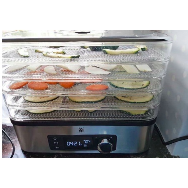 Máy sấy hoa quả và thực phẩm 5 tầng WMF, đa năng, tiết kiệm điện, nhập khẩu Đức