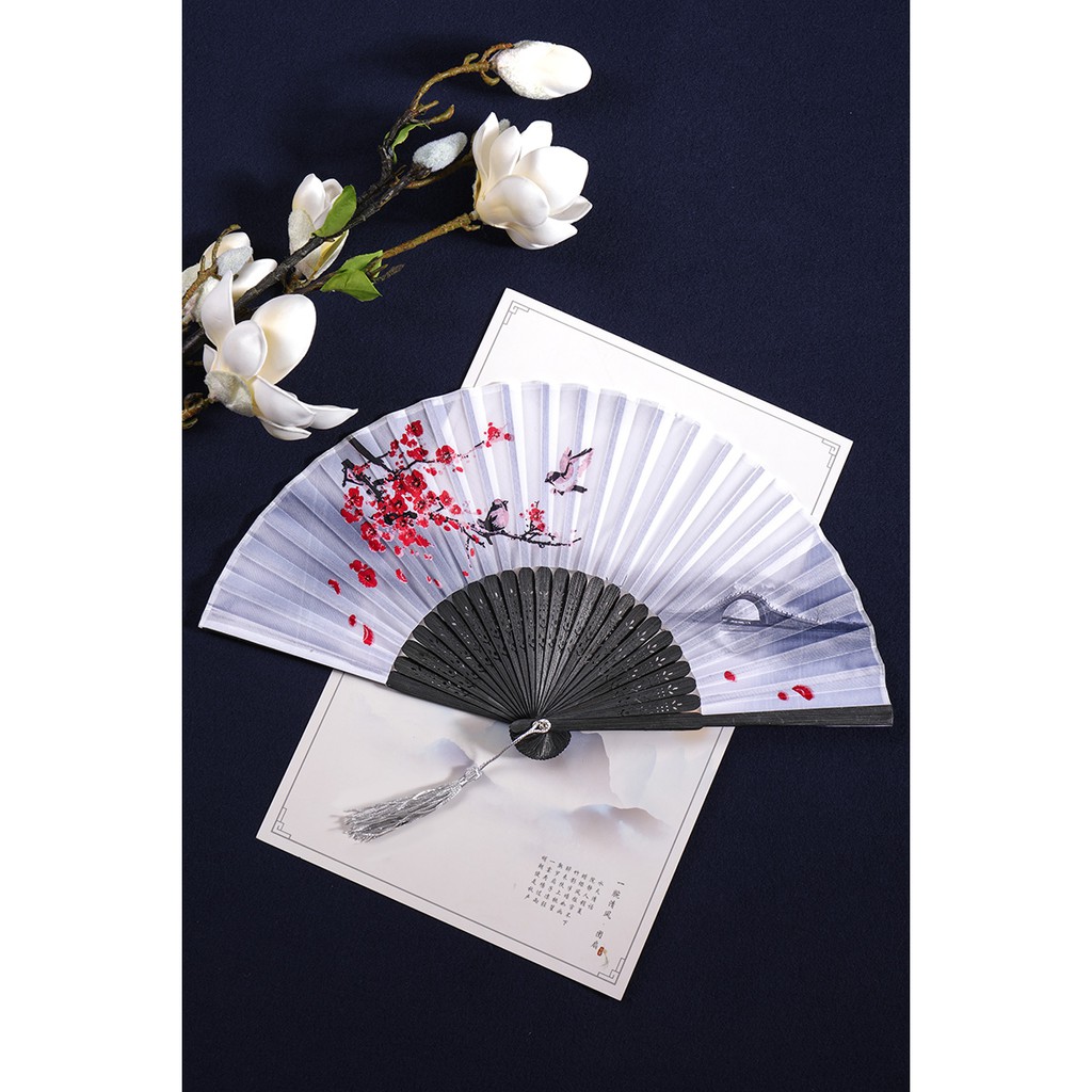 Quạt múa cổ trang phong cách Trung Hoa - Hắc Long giang