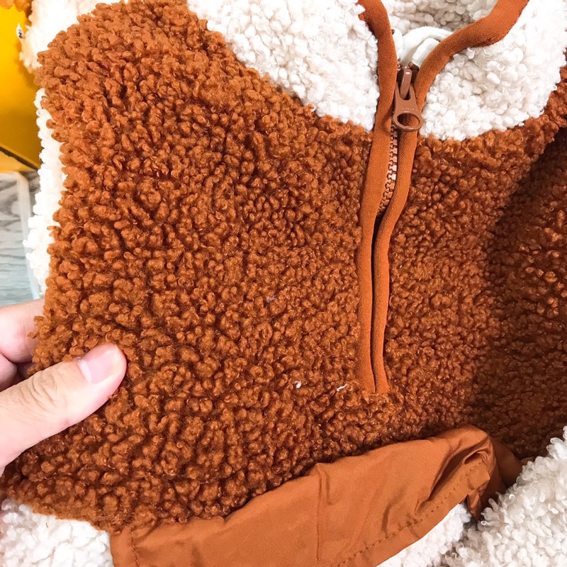 Áo lông cừu nhân tạo xuất dư NUTMEG