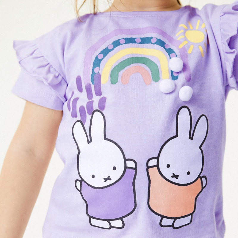 [ Hàng chính hãng ] Aó LITTLEMAVEN tím thỏ cực đẹp cho bé gái