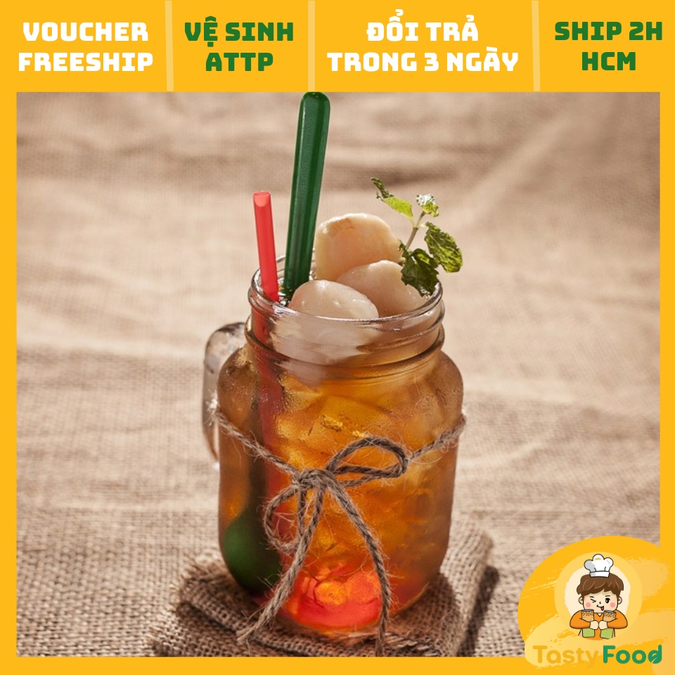 Set Trà Vải Tự Pha Tasty Food | Trà Vải Nhà Làm Thơm Ngon, Nguyên Liệu Làm Trà Vải