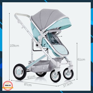 Xe đẩy hai chiều-Xe đẩy gấp gọn cho bé-Siêu nhẹ-BẢO HÀNH 12 THÁNG-VENUS.98