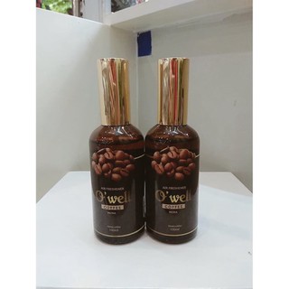 Giảm Giá (Có sẵn) Xịt tinh dầu cafe O'well 100ml tạo mùi thơm khử mùi ô tô, phòng, tủ quần áo. -Shop Uy tín