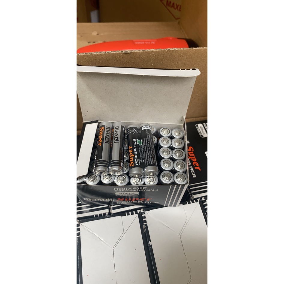 Pin AA 1.5v Maxell R6P4P Super Power ACE _