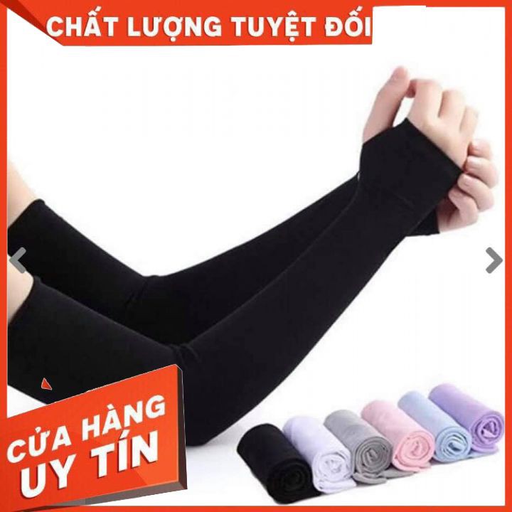 Găng tay chống nắng xỏ ngón Let'slim 🌸 [ FREE SHIP ]🌸bao tay chống nắng dạng ống dành cho nam nữ