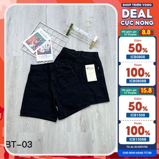 Quần short jean nữ lưng cao quần ngố lửng ống rộng cạp cao ulzzang hàn quốc BSTORE QJ02