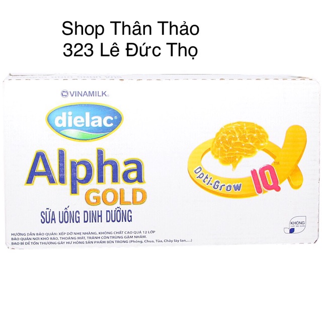 Thùng 48 hộp Sữa Dielac Alpha Gold 180ml