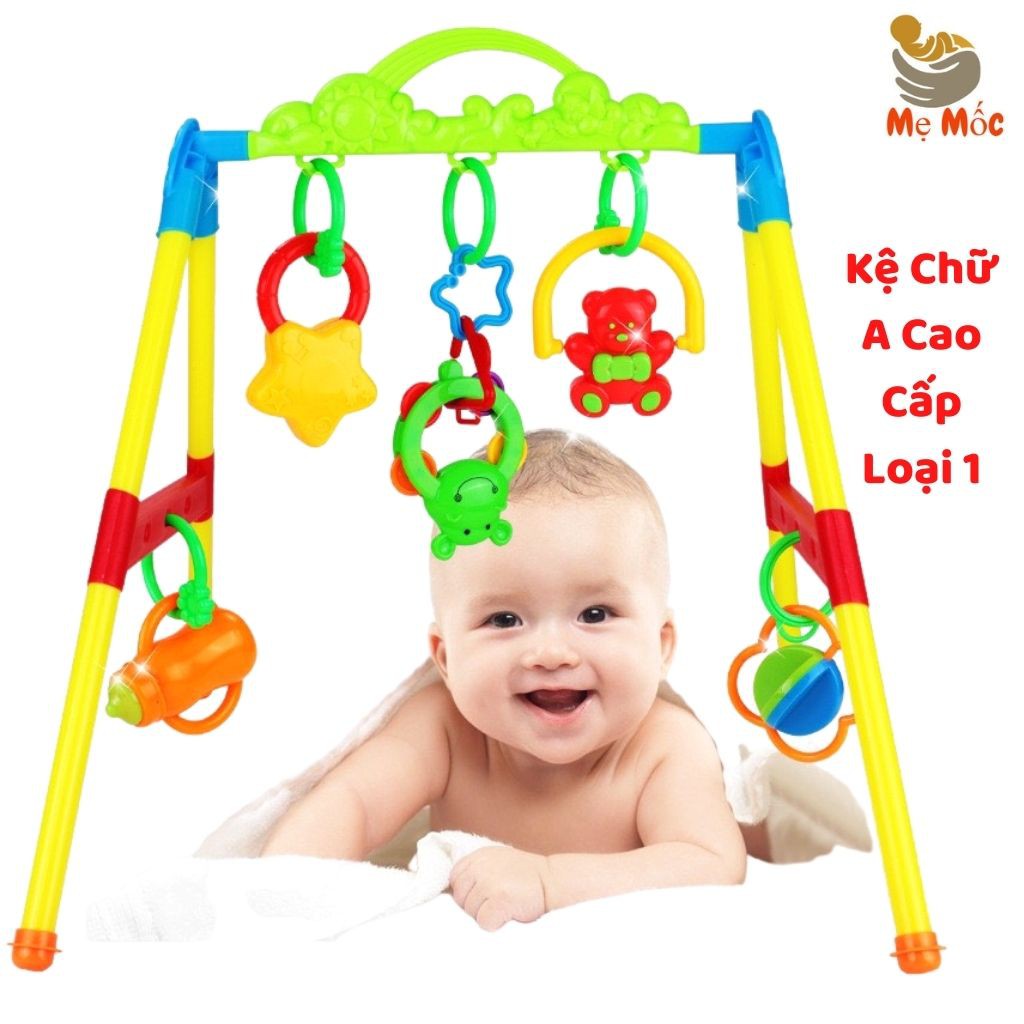 Đồ Chơi Kệ Chữ A Clever BaBy Kèm Xúc Xắc Cao Cấp Loại 1 Cho Bé, Shop Mẹ Mốc ,KBB