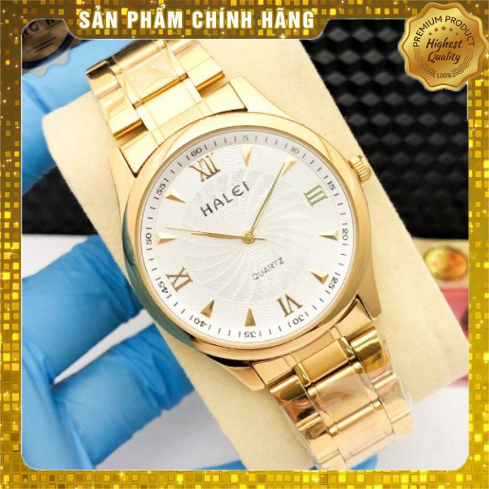 Đồng Hồ Nam Nữ HALEI 506 Dây Kim Loại Chính Hãng Cao Cấp
