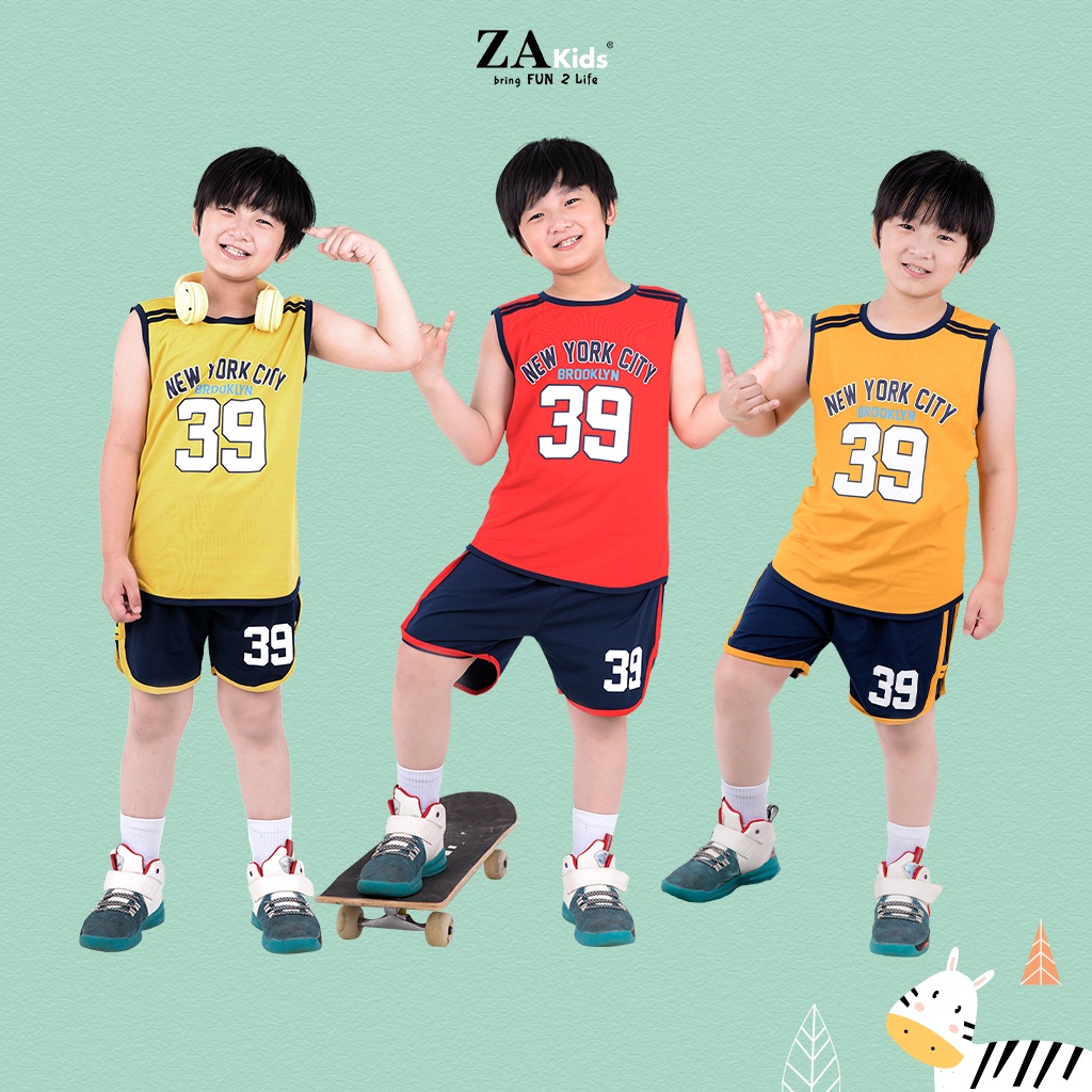 Bộ Quần Áo Thun Ngắn Tay Bé Trai  ZA KIDS ZA22172SN