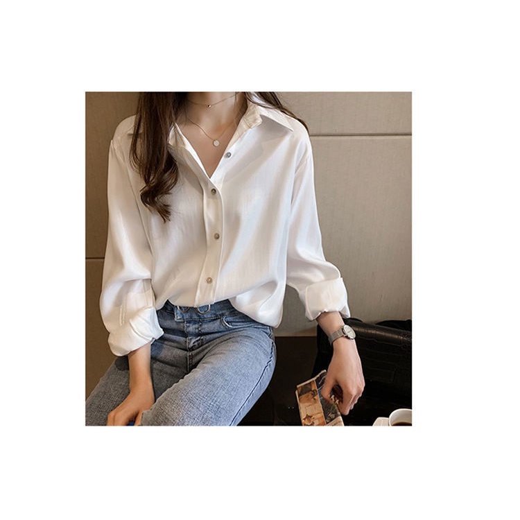 Áo Sơ Mi Dài Tay Dáng Rộng Thiết Kế Mới Thời Trang Mùa Xuân Dành Cho Nữ 2022