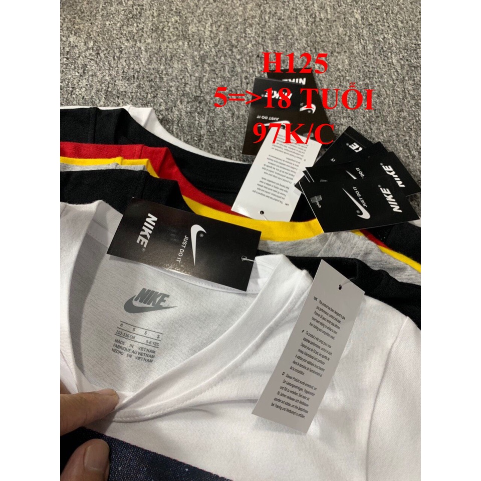 * Mã H125: Áo bé trai chất cotton 100%.