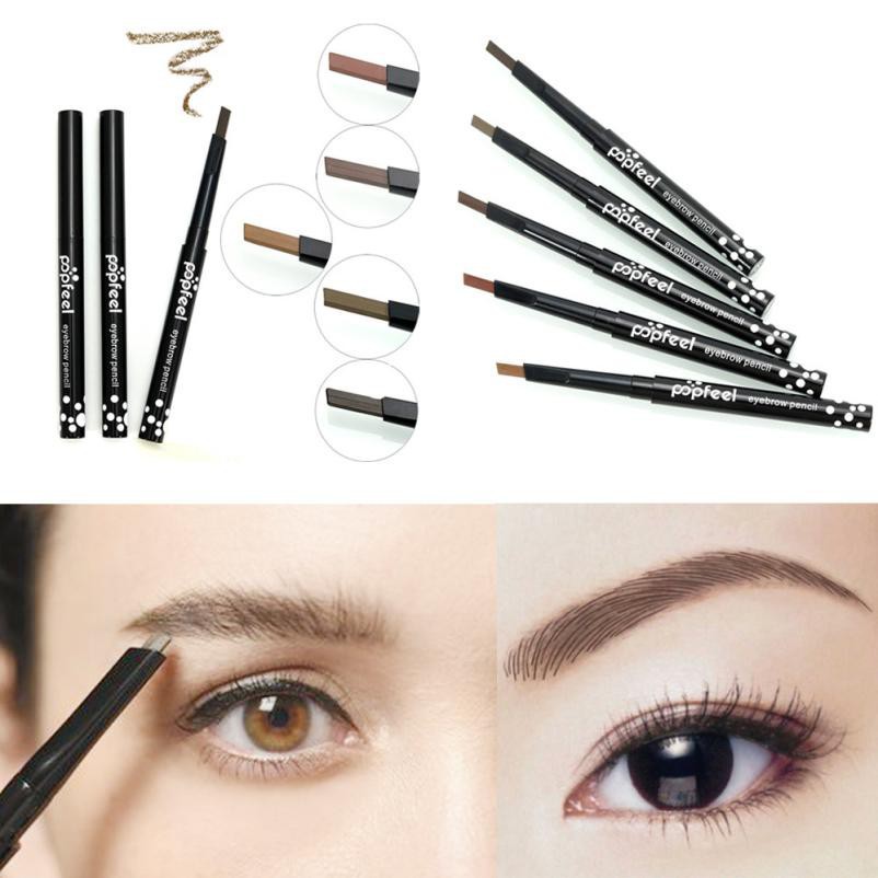 [Hàng mới về] Chì kẻ mày dạng vặn kháng nước với đầu cọ chải tiện lợi POPFEEL | BigBuy360 - bigbuy360.vn