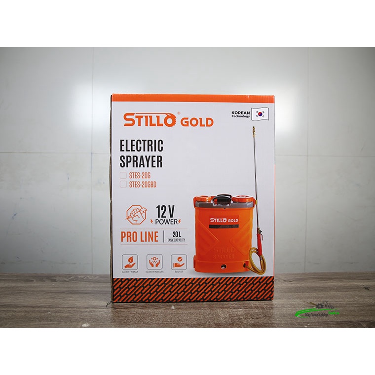 Bình xịt điện bơm đôi 14AH Stillo Gold STES-20GBD
