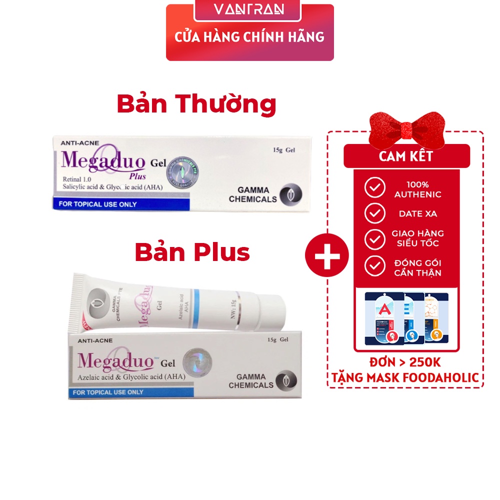 Gel Giảm Mụn Ẩn Và Thâm Gamma Megaduo Gel 15 gram