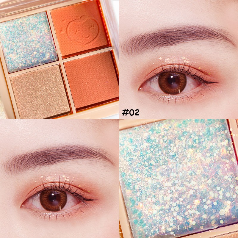 [Hàng mới về] Bảng phấn mắt SANIYE E0430 lâu trôi chống thấm nước 4 màu hoàng hôn | BigBuy360 - bigbuy360.vn