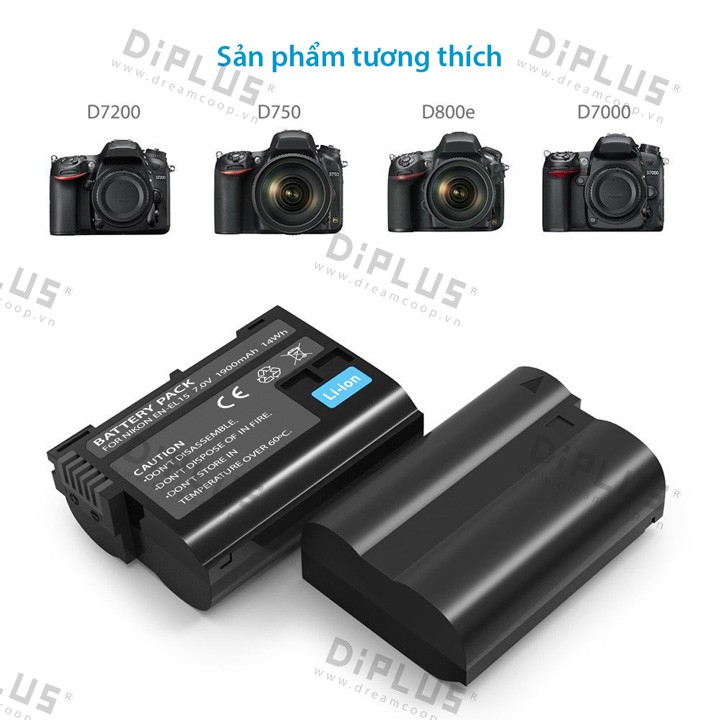 Sạc pin Nikon EN-EL15, sạc pin máy ảnh Nikon D7000, D7100, D800, D800E ENEL15