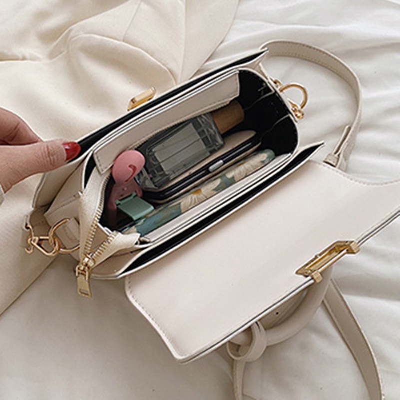 Túi đeo vai IELGY màu trơn phong cách cổ điển thời trang cho nữ