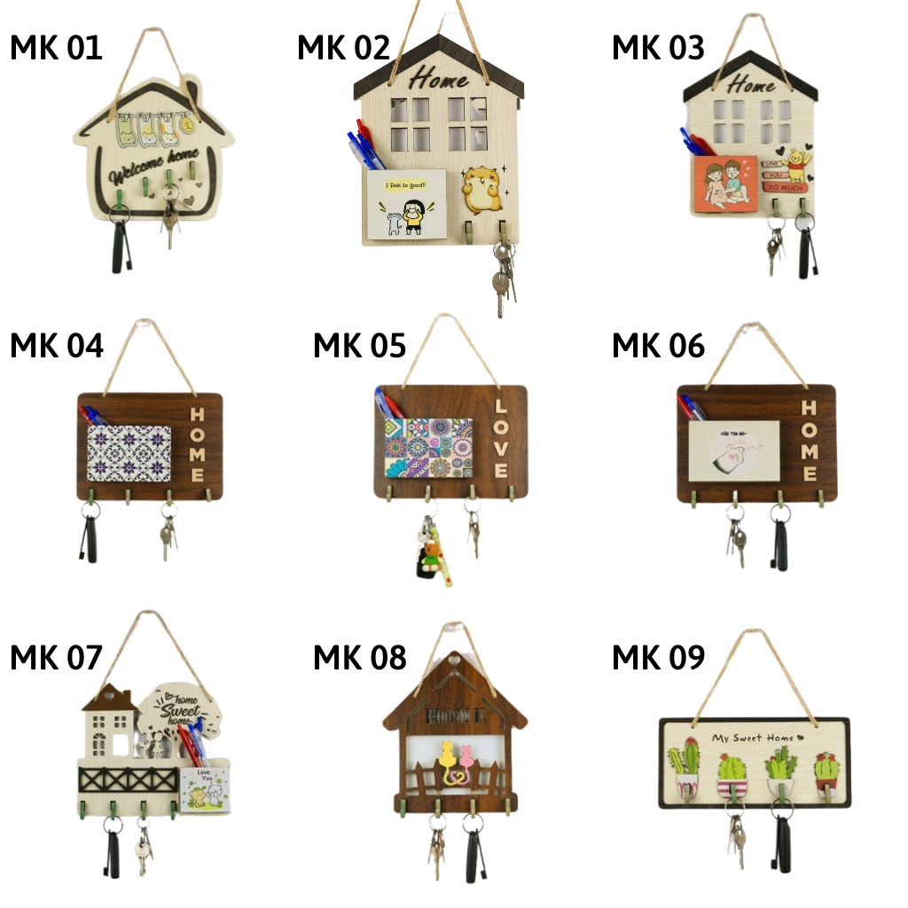 Móc treo đồ gắn tường quần áo, chìa khóa decor trang trí nhà cửa phòng ngủ, quán cafe…