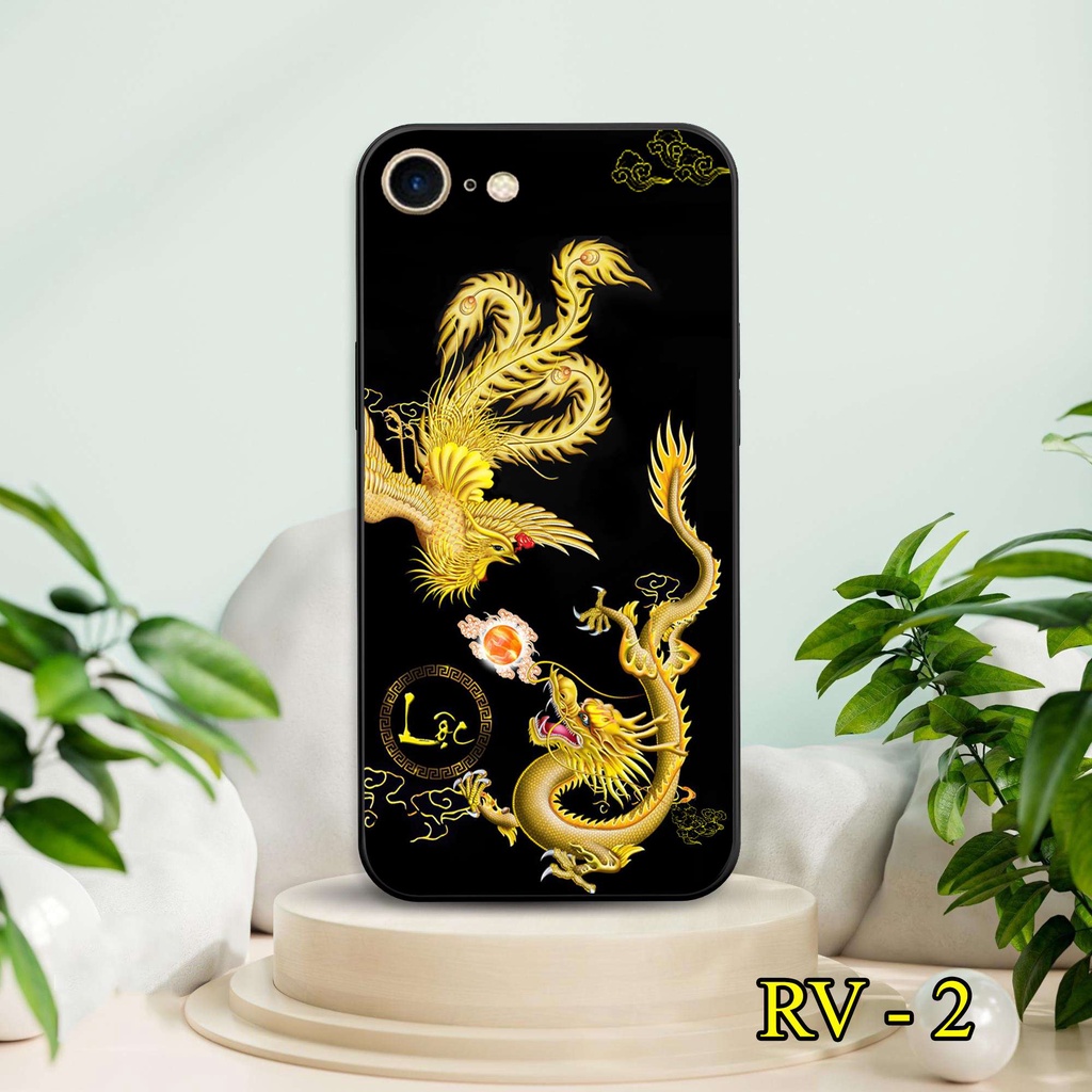 Ốp lưng kính Rồng Tài Lộc 3D cho iPhone 5 - iPhone 5s - iPhone 5 SE - iPhone 6 - iPhone 6s - iPhone 7 - iPhone 8