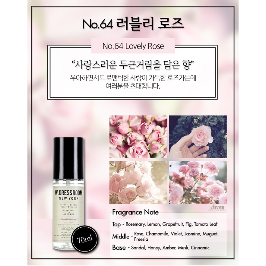 SHOP SBAY ĐÀ NẴNG Nước hoa xịt thơm W.Dressroom 70ml 97 41 50 wdressroom