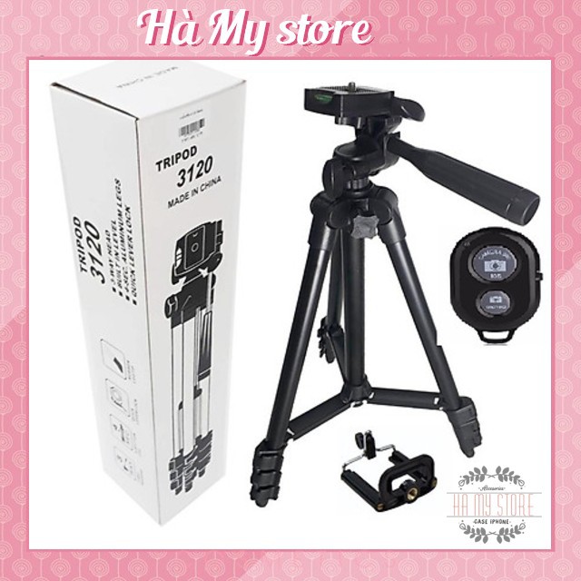 COMBO CHÂN MÁY CHỤP HÌNH TRIPOD + NÚT REMOTE KẾT NỐI BLUETOOTH