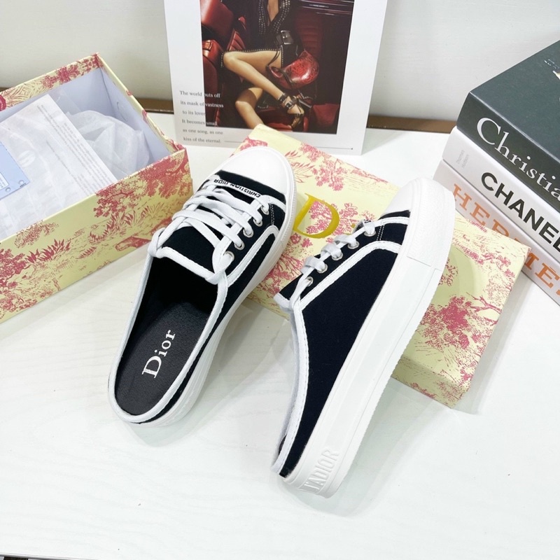 Giày sục thể thao D i o r thêu fullbox