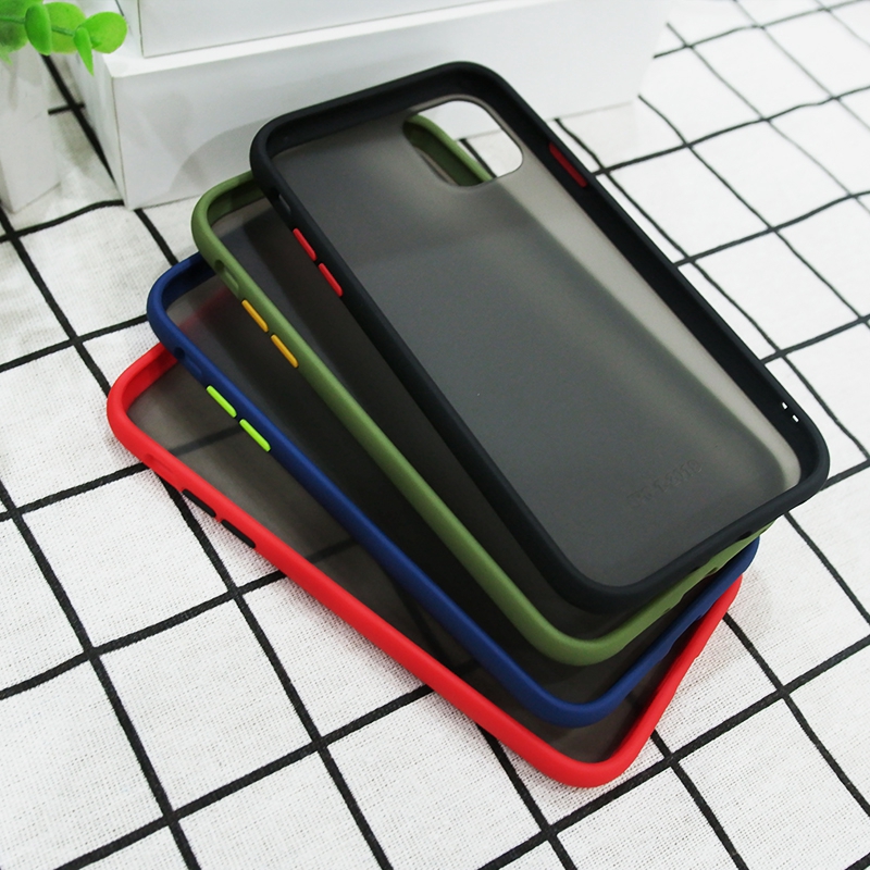 Ốp điện thoại mặt nhám chống sốc chống bấm vân tay cho iPhone X XS Max Xr 6 6s 7 8 Plus 11 Pro Max SE 2020 | BigBuy360 - bigbuy360.vn