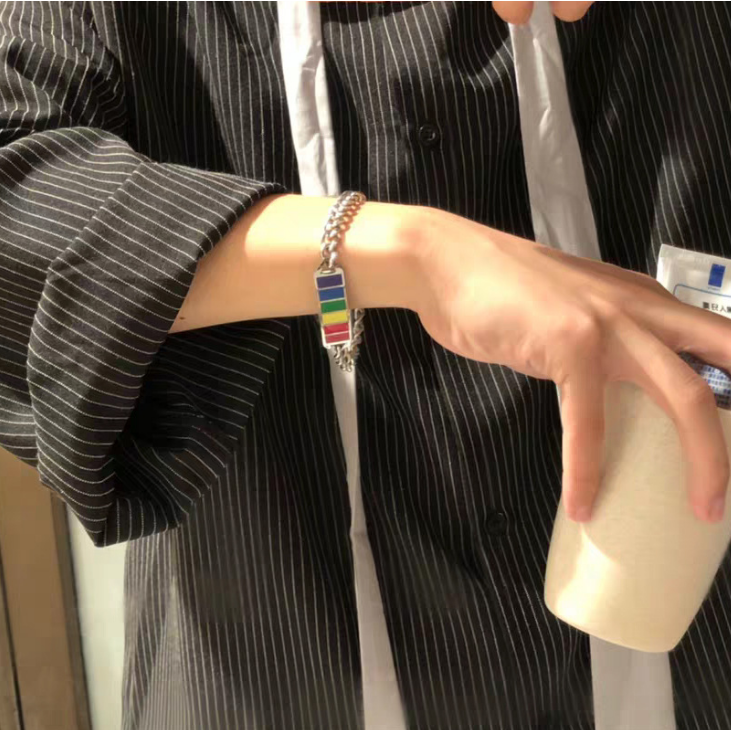 Vòng đeo tay hình cầu vồng phong cách thời trang cá tính