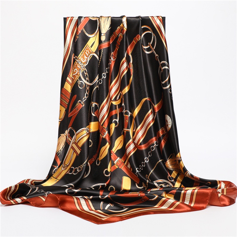 Khăn Choàng Satin 90cm(35.4x35.4inch) WJ1003-127 Thời Trang Cho Nữ