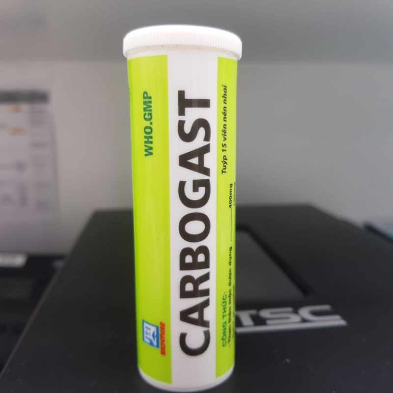 Carbogast bệnh dạ dày, không tiêu tuýp 15 viên