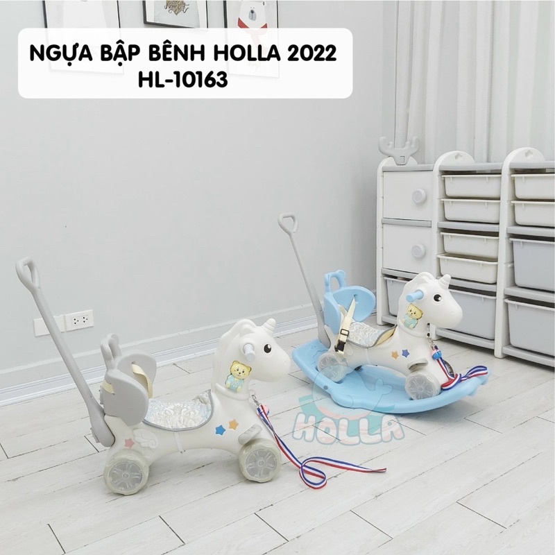 Ngựa bập bênh Holla, xe đẩy kiêm xe chòi chân Holla mới nhất