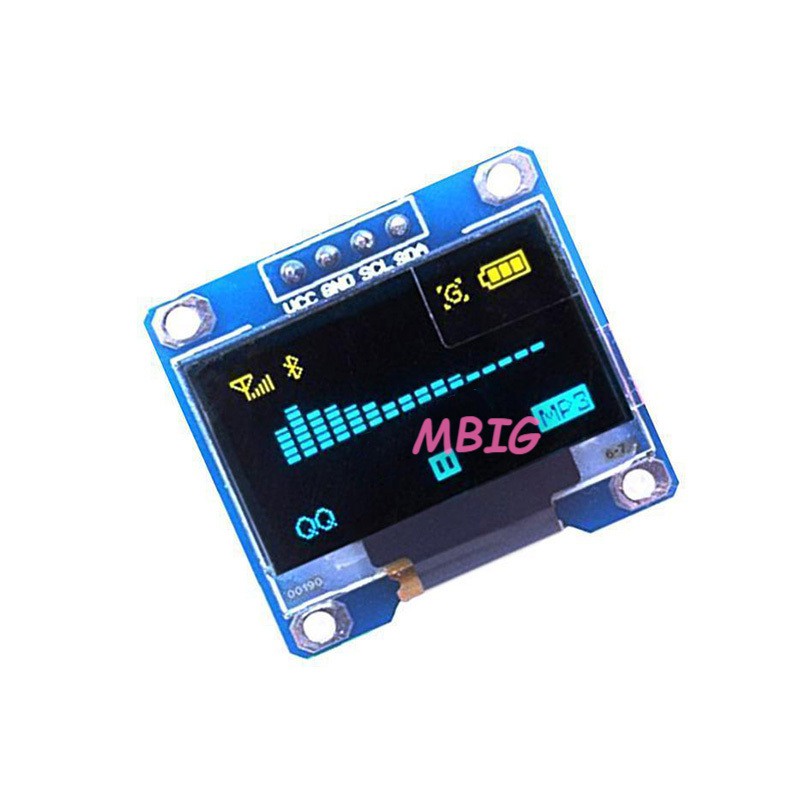 Mô đun màn hình LED LCD OLED màu xanh dương 0.96inch I2C IIC Serial 128x64 dành cho mạch Arduino | WebRaoVat - webraovat.net.vn