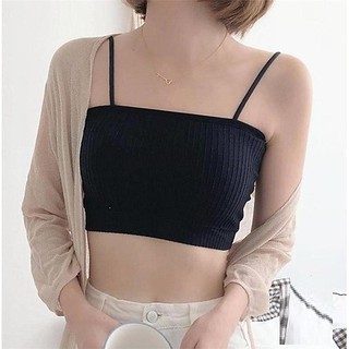 Áo bara 2 dây gen tăm nửa người có độn ngực siêu hót