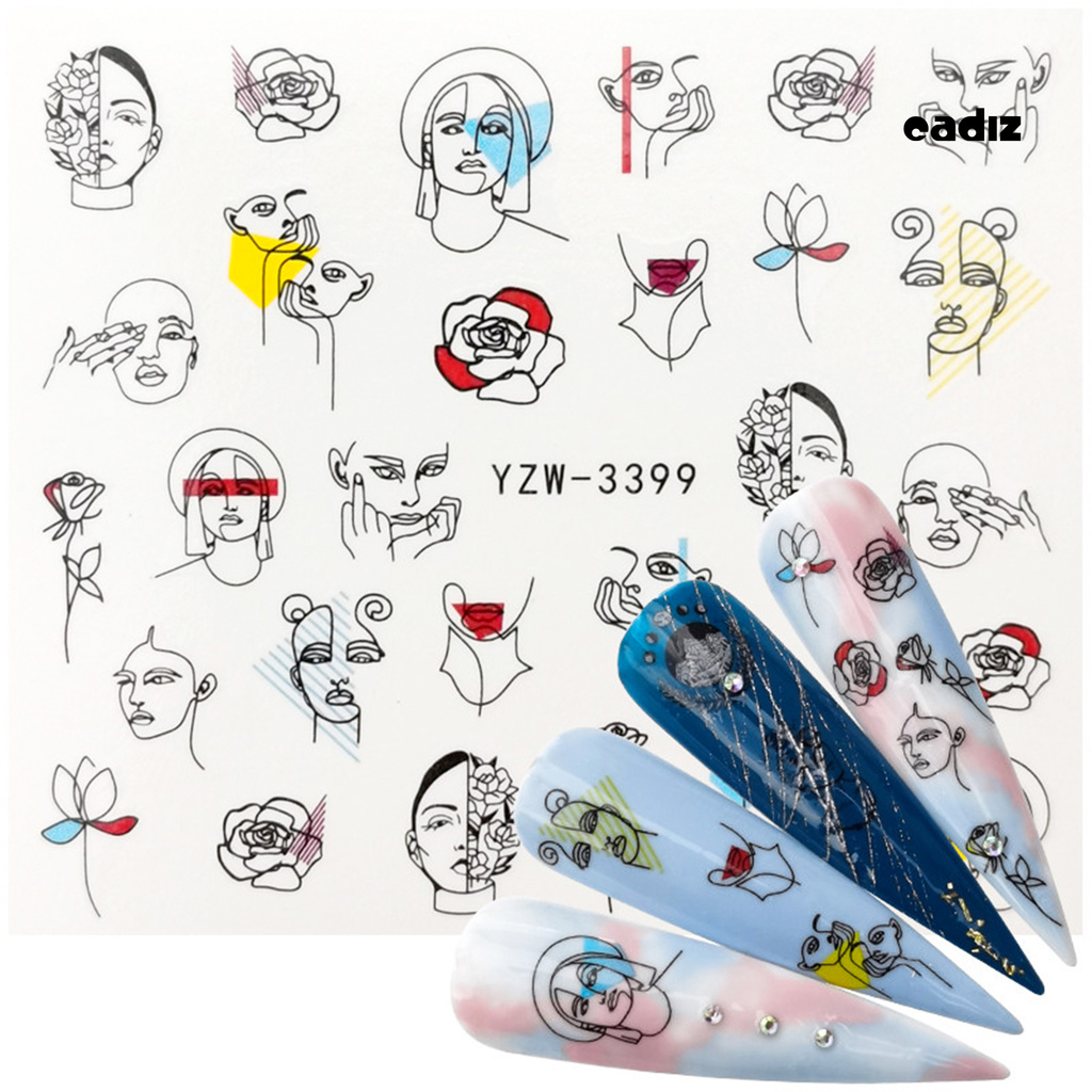 [Hàng mới về] Hình Dán Móng Tay Trang Trí Nghệ Thuật Thiết Kế Đa Dạng Tùy Chọn