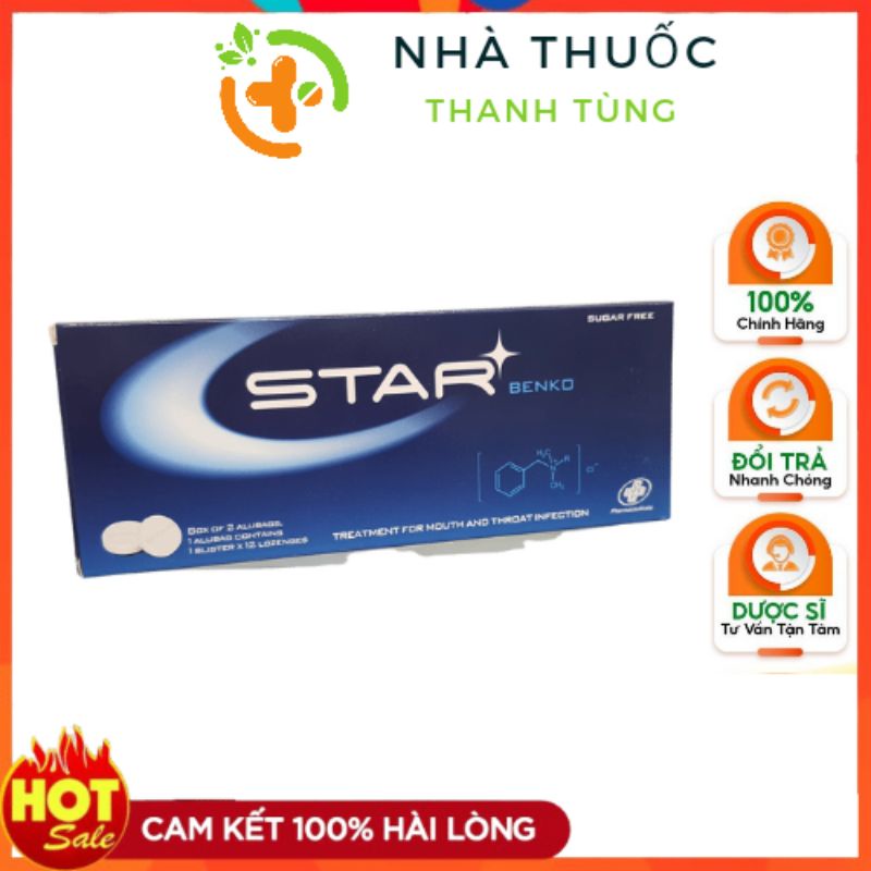 Kẹo Ngậm Star Benko - sore throat ,hộp 24